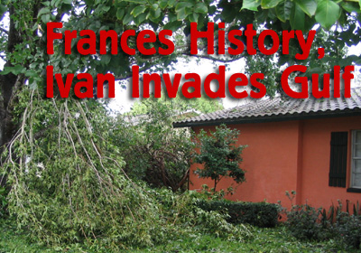 tropical storm frances leaves calling card